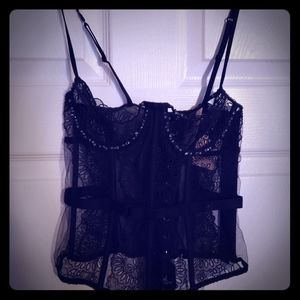 Gorgeous VS bustier w Swarovski crystals 34b NWT